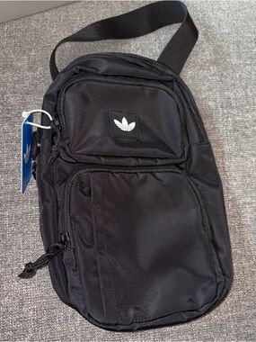 New Adidas Utility 4 Black Compact Crossbody Sling Bag